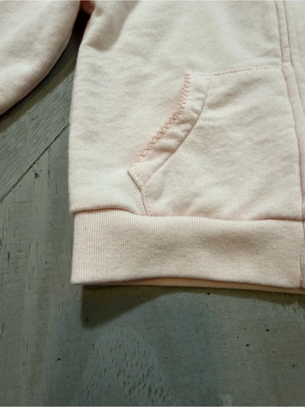 Ralph Lauren Baby Pastel/light Pink Hooded Zip Sweatshirt Like New Size 12m